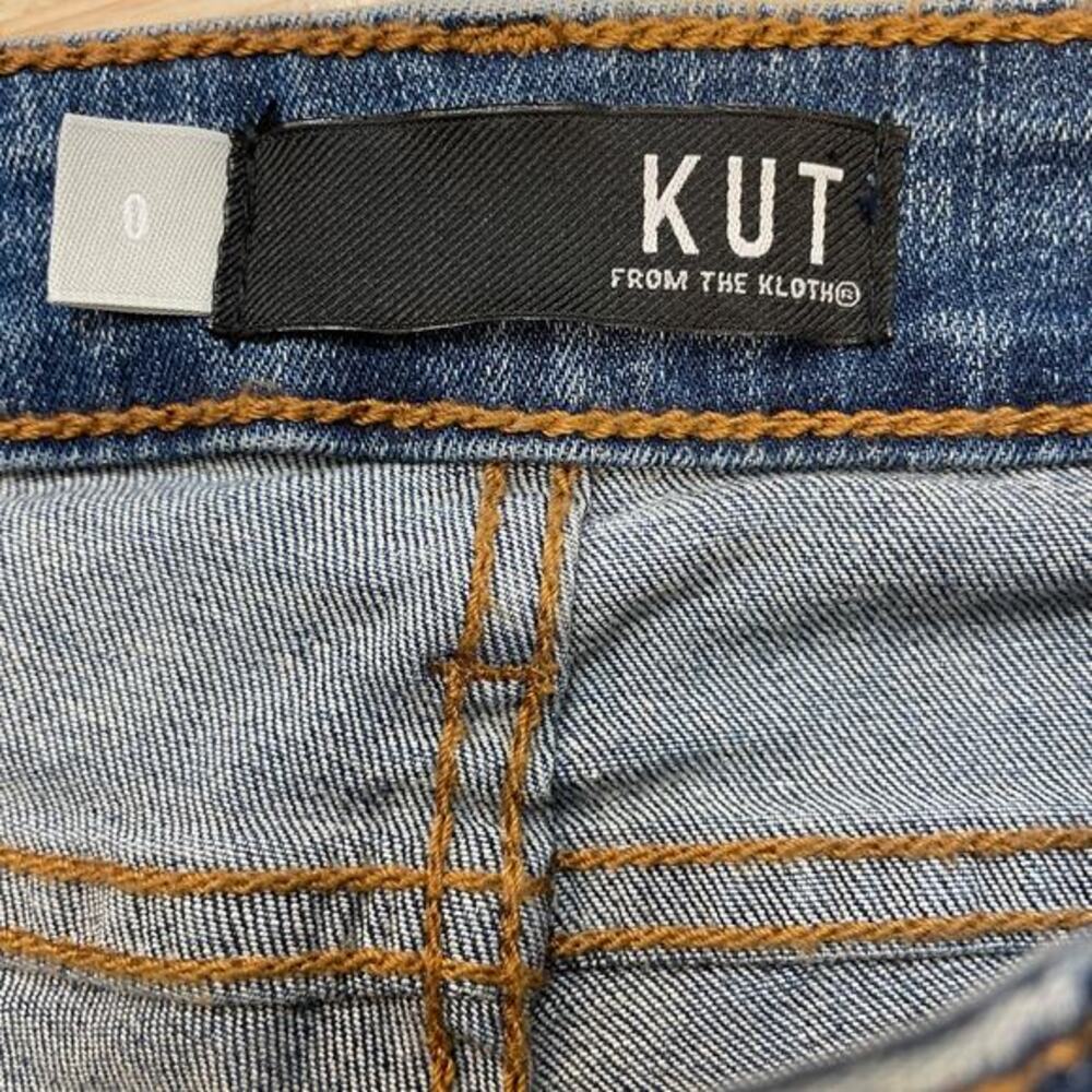 Kut‎ From The Kloth Women's High Rise Donna Fab Ab Ankle Skinny Jeans Size 0 - Picture 4 of 6
